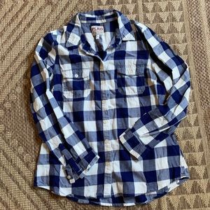 Old Navy Blue Plaid shirt